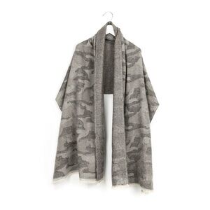 Gray Camouflage Shawl